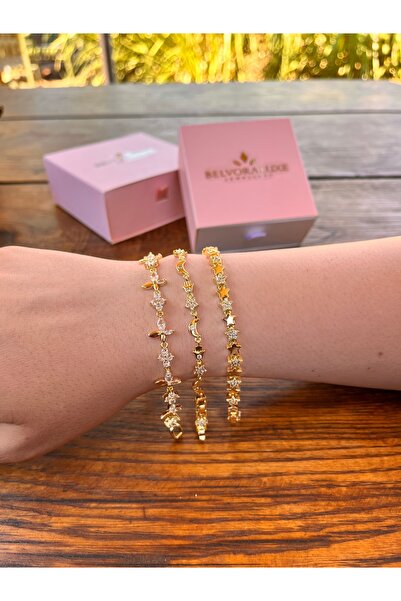 Belvora Luxe Manifest & Aura Üçlü Şans Bileklik Seti |