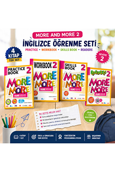 Kurmay Yayınları More And More 2 Ingilizce Eğitim Seti – – Practice Book + Wo...