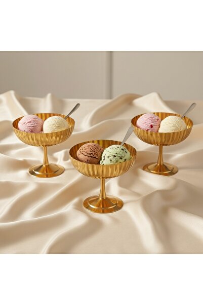Simply Now Stainless Steel Goblet Ice Cream Bowl Sugar Bowl Presentation Bowl...