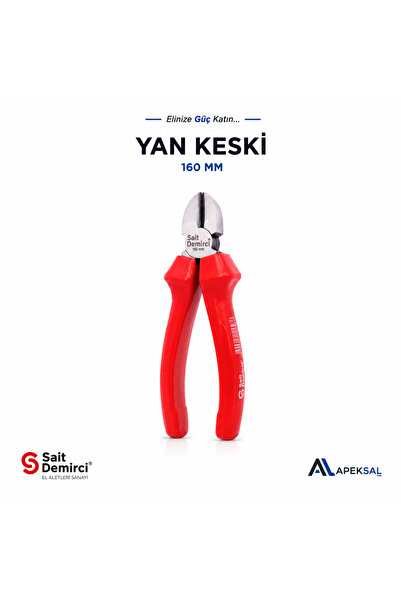 Sait Demirci SD2556 160 mm Profesyonel Yan Keski Sıcak Dövme Çelik Tel Kesici