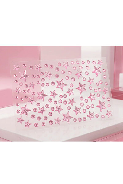 Next Plus Shining World Pink Stars 3D Saç Tırnak Vücut Tablet Telefon Süsleme...