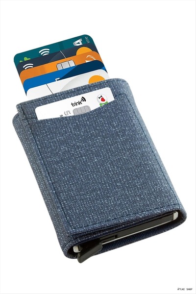 ZERO LAND Ilkestor Meizmalı Kızaklı Card Holder Wallet Paper (204736) Blue wi...