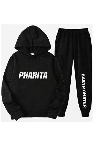 SVART WEAR طقم ملابس رياضية للأطفال مطبوع عليه Pharita BabyMonster K-Pop مصنو...