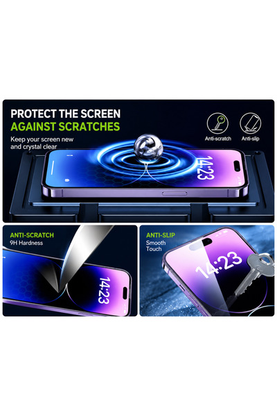 Apple Folie de sticlă securizată 5D Premium cu protecție de confidențialitate și adeziv integral pentru iPhone 11 Pro