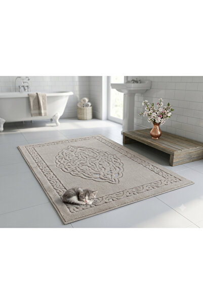 HOMEMOME 80*120 Cotton Floor Mat Stone Color