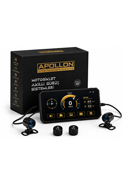 APOLLON ENTERTAINTMENT SYSTEMS APOLLON Ride Vision 1080P Kameralı Motosiklet ...