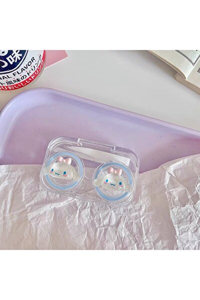 synshop Sevimli Tavşan Cinnamoroll Desenli Kawaii Kontakt Lens Kutusu Kabı Se...