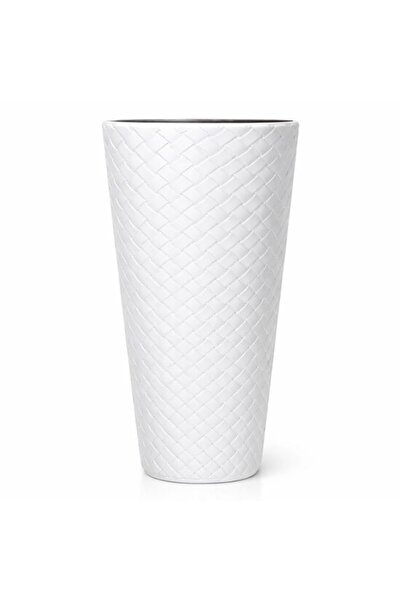 Solplant Ghiveci de flori MATUBA slim, 30x55 cm, alb, Prosperplast