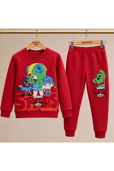 GREYFURTKİDS BOY PRINTED DOUBLE SET