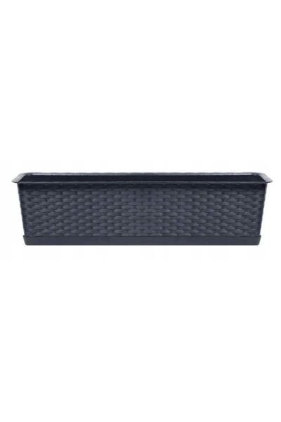 Solplant Jardiniera decorativa, antracit, 68.5x17.3x15 cm, Ratolla Case P Old