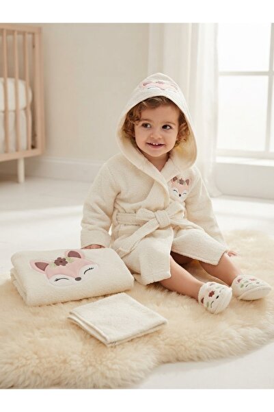 BİANCOFİGLİO BEBEK BORNOZ HAVLU TAKIM