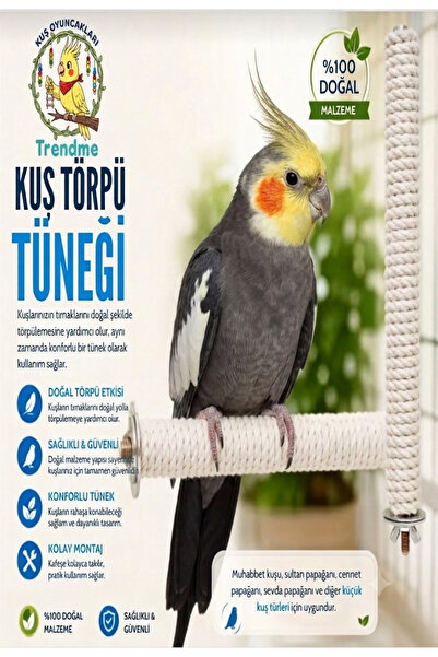 UniqBirdToys Trendme Natural Bird Rasp Perch Muhabbet .Sultan Etc. Nail File ...