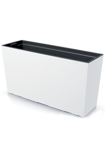Solplant Jardiniera decorativa, alb, 77x23.5x40.6 cm, 27 L, Urbi Case M