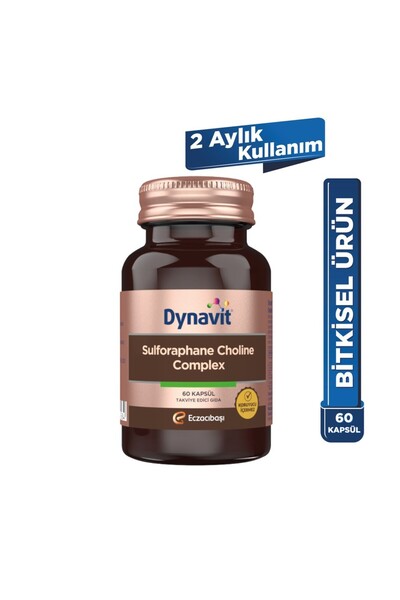 Dynavit Sulforaphan Choline Complex 60 Capsules - Choline, Broccoli, Milk Thi...