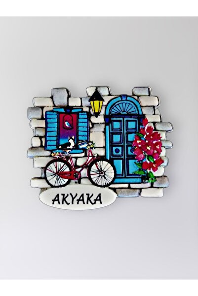 Mundy AKYAKA Polyester Kabartmalı Magnet 7x6,5cm Şehir Magneti Dekoratif Hedi...