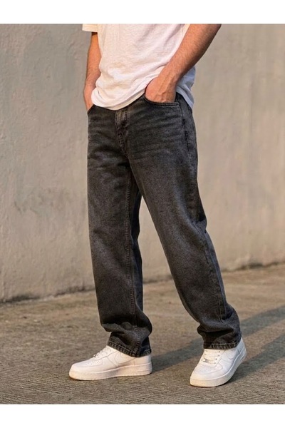 ElitWear Erkek Baggy Fit Likrasız Geniş Kalıp Pantolon