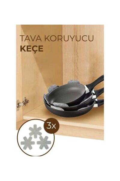 EVEN’s Keçe Tencere Ve Tava Koruyucu Çizmeyi Önleyici Ayırıcı Altlık Seti