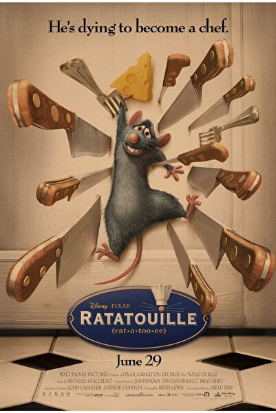 Genel Markalar Ratatouille Vintage Kraft Poster - 33x48cm