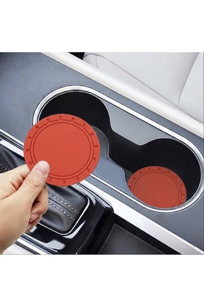 Home Car Cup Coaster Silicone Non-Slip Auto Cup Holder Coaster Universal Car Cup Holder Protector Set of 2