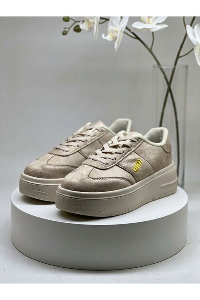 MÜJERİL'S Show Women's Casual Sneaker Shoes High-Top Sports Shoes Lace-Up