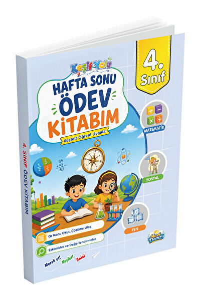 Mavi Deniz Yayınları Mavi Deniz 2027 4. Sınıf Keşif Yolu Hafta Sonu Ödev Kitabım