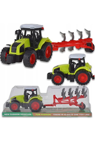 Skleplolki Tractor de jucărie cu remorcă și utilaje agricole pentru copii