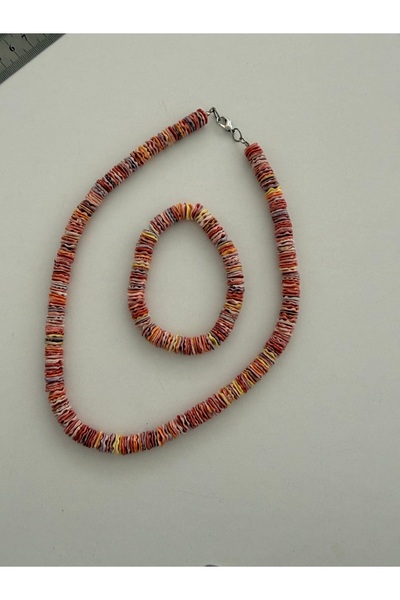gemsartdeco Sea shell necklace bracelet set