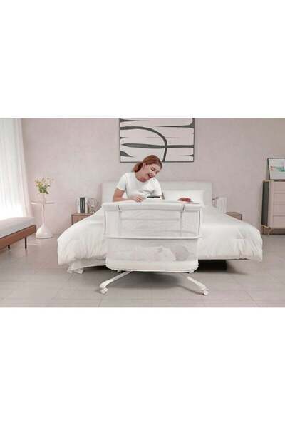 Mastela Bassinet Dream Starlight Bedside Bassinet Light Grey Birth+ to 12M