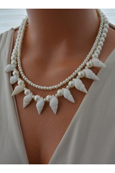 Stoneage Necklace - Gold Color -
