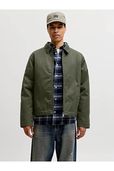 Jack & Jones Erkek Yeşil Jjecolton Worker Jacket Noos Ceket