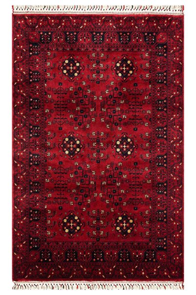 Etnik Home NOSTALJI 959 RED Afgan / Yağcıbedir Desenli El Emeği ile Özel Tezg...