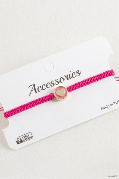 ZERO LAND CONCEPTA Beaded Macramé Bracelet (205509) Pink