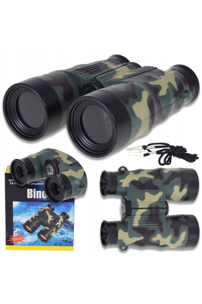 Skleplolki Binoclu de jucărie 12x38 pentru copii, cu focalizare reglabilă și ...