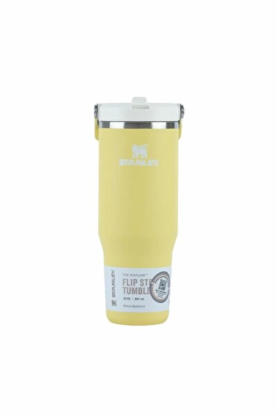Stanley The IceFlow Flip Straw 2.0 Pipetli Termos Bardak 0,89L/30Oz Sarı 10-1...