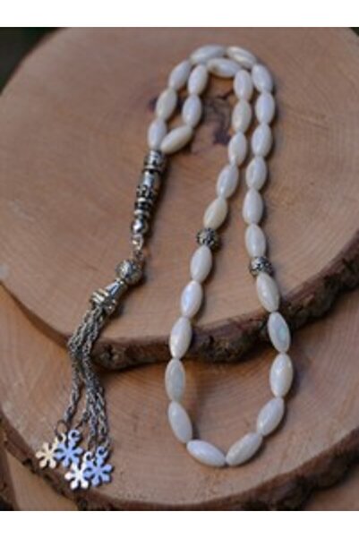 Stoneage Natural Stone Prayer Beads - White -