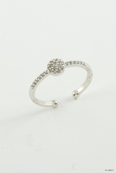 ZERO LAND CONCEPTA Round Zircon Ring (164846) Silver Color