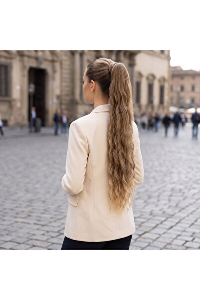 TAM TARZ Coada de cal foarte lungă cu ondulat cu cataramă - Caramel Auburn - ...