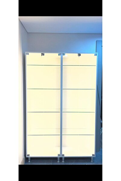 xhomedekor 180x160x30 Vitrin gümüşlük dolabı