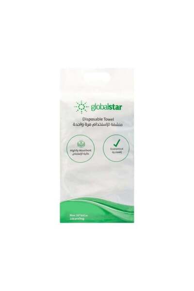 Others مناشف جلوبال ستار للاستخدام مرة واحدة، 30×60 سم، 10 قطع