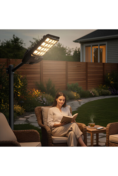 wison WS-5590 Güneş Enerjili LED Dış Mekan Lambası– 9600 Mah, Uzaktan Kumanda...