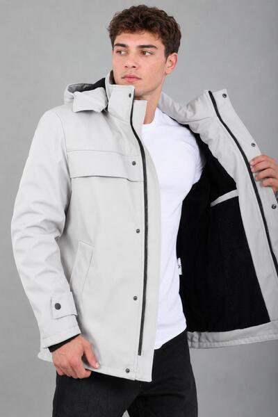 ByTrend Softsheel Winter Coat with Fur Inside and Chest Detail Kmd 833_50524-1
