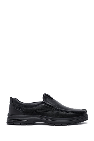 Derimod Men's Black Leather Casual Loafer Wm680018Dv