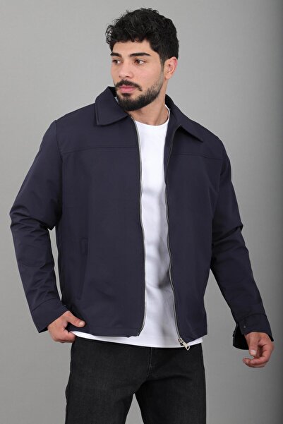 Stilkombin Tyson Fabric Collared Zippered Seasonal Coat Pldp 3034_60396