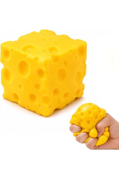 MAGICVAULT Squishy Swiss Cheese Stress Relief Toy, 6cm Soft Slow Rising Fidge...