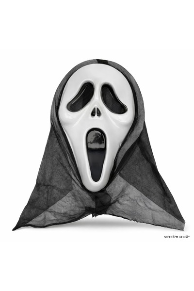 ZERO LAND Spt-Gld Hooded Scream Mask - Mask (25132) 33X21 cm