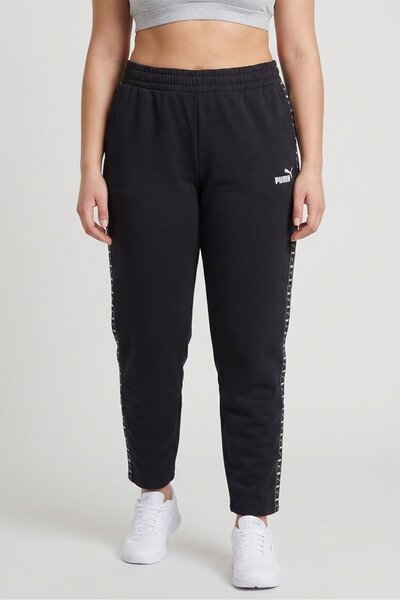 Puma Women Sportswear Fit Brand Logo Outdoor Sweatpants, Black
