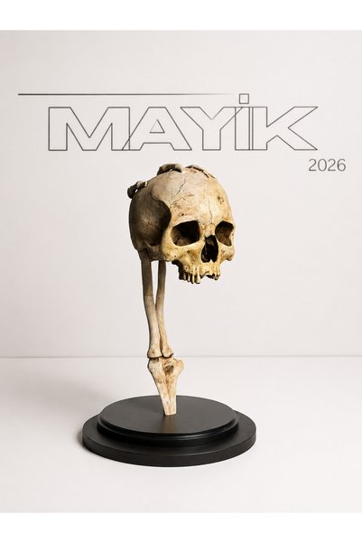 MAYİK2026 Büyük Boy Kafatası ve Kemik Tasarımlı Dekoratif Aydınlatma – Lamba