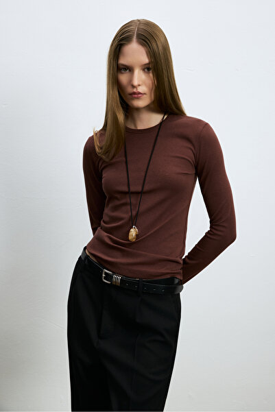 Lufian Amira Women's T-Shirt Burgundy