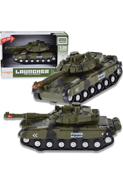 Skleplolki Tanc militar de jucărie 1:20 verde camuflaj cu lumini și sunete