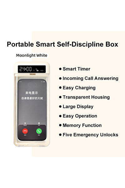 Choice Beige Cell Phone Time Lock Box Locking Container for Cell Phones Using...